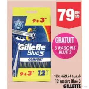 12 Rasoirs Jetables Blue 3 Comfort Gillette