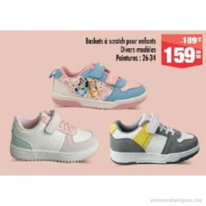 Baskets à scratch pour enfants