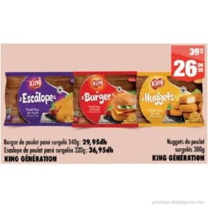 Burger de poulet pané surgelé