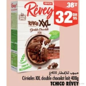 Céréales XXL double chocolat lait