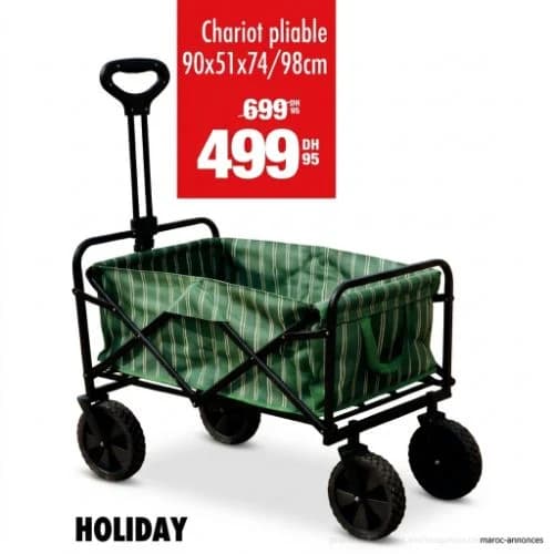 Chariot pliable