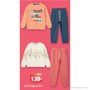 Ensemble jogging enfants
