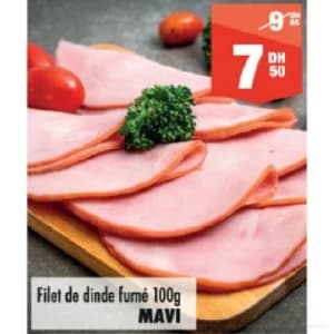 Filet de dinde fumé