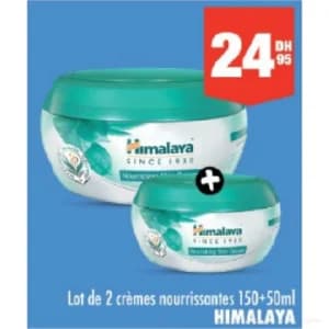 Lot de 2 crèmes nourrissantes Himalaya 150ml + 50ml