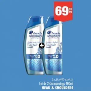 Lot de 2 shampooings HEAD & SHOULDERS