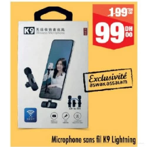 Microphone sans fil K9 Lightning