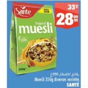 Muesli SANTÉ 350g diverses variétés