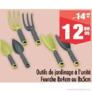 Outils de jardinage à l'unité
