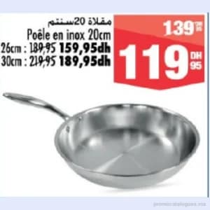 Poêle en inox 20cm