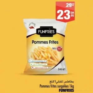 Pommes frites surgelées FUNFRIES 1kg