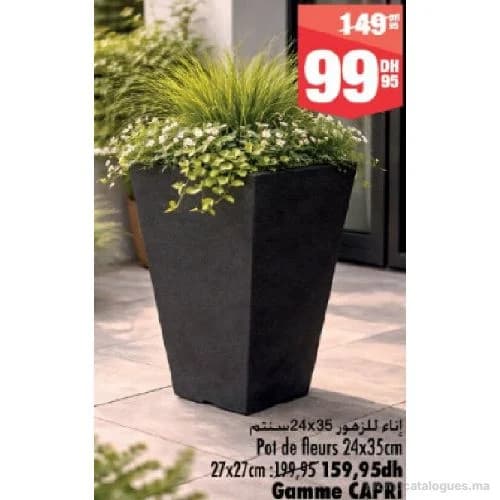 Pot de fleurs 24x35cm Gamme CAPRI