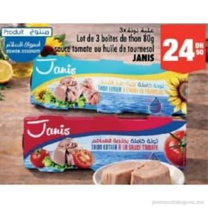 Thon Entier Janis (Lot de 3 boîtes)