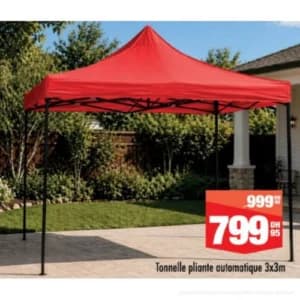 Tonnelle pliante automatique 3x3m