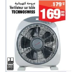 Ventilateur sur table TECHNOSWISS