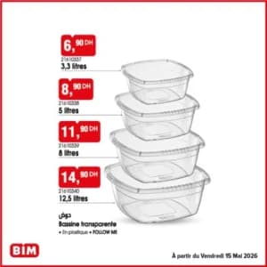 Bassine transparente 3,3L