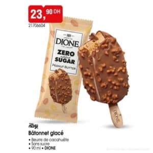 Bâtonnet Glacé Peanut Butter Sans Sucre