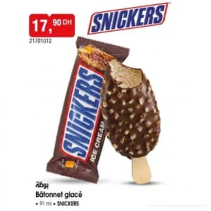 Bâtonnet glacé Snickers