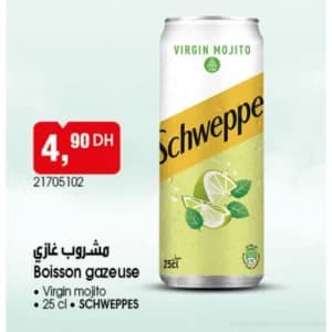 Boisson gazeuse Schweppes Virgin Mojito