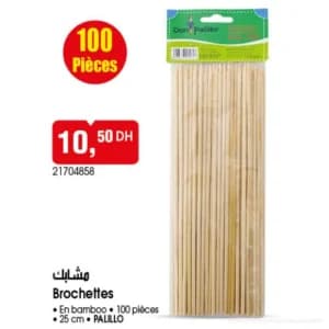 Brochettes en bambou