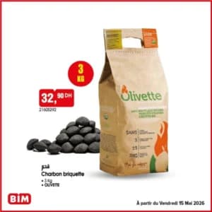 Charbon briquette Olivette