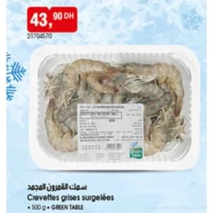 Crevettes grises surgelées