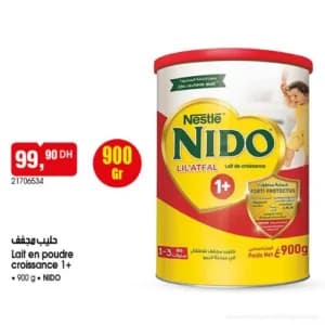 Lait en poudre croissance 1+ NIDO