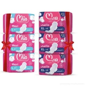 Lot de 3 Serviettes hygiéniques MIA Maxi long