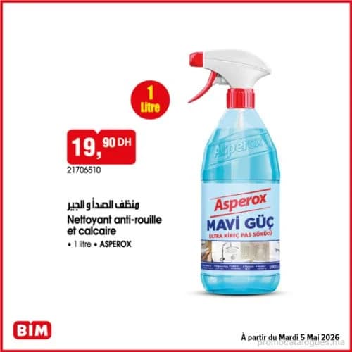 Nettoyant anti-rouille et calcaire