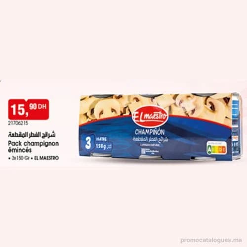 Pack champignon émincés