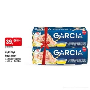 Pack thon à l'huile végétale