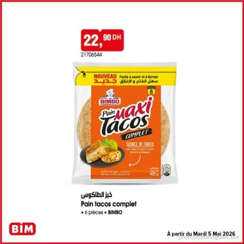 Pain tacos complet