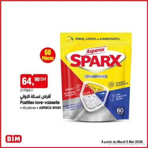 Pastilles lave-vaisselle Asperox Sparx