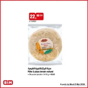Pâte à pizza levain naturel