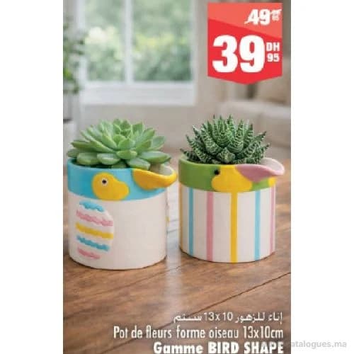 Pot de fleurs forme oiseau Gamme BIRD SHAPE