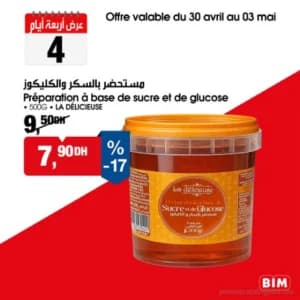 Préparation à base de sucre et de glucose