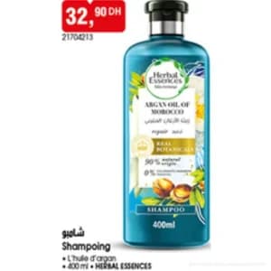 Shampoing à l'huile d'argan