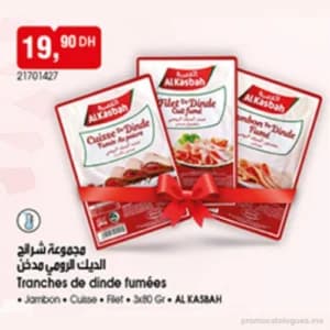 Tranches de dinde fumées (Jambon, Cuisse, Filet)
