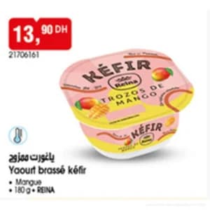 Yaourt brassé kéfir Mangue