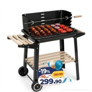Barbecue à charbon mobile