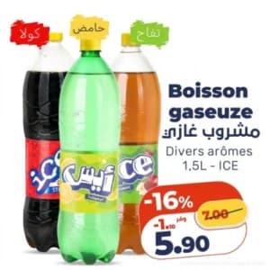 Boisson gazeuse ICE Divers arômes
