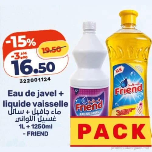 Eau de javel + liquide vaisselle