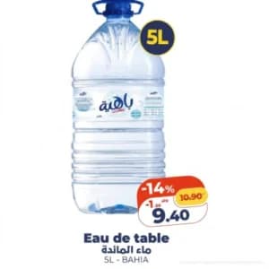 Eau de table BAHIA 5L