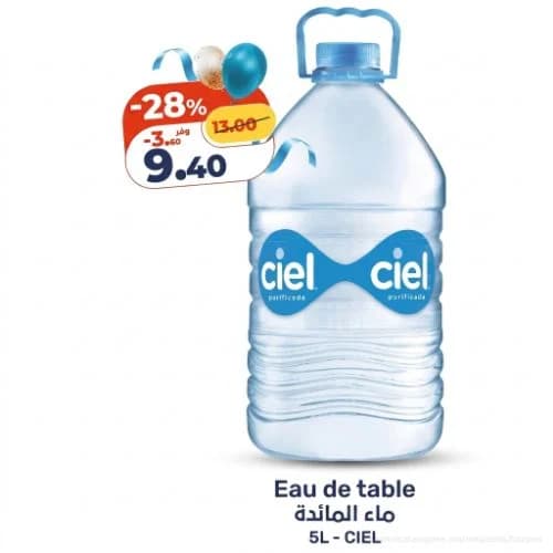 Eau de table CIEL
