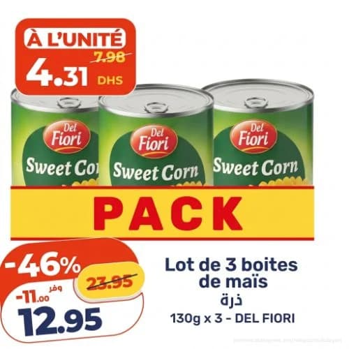 Maïs Del Fiori - Lot de 3 boites