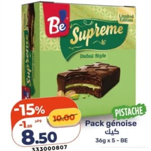 Pack Génoise BE Supreme Pistache Dubai Style