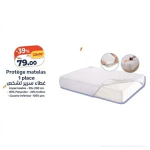 Protège matelas 1 place