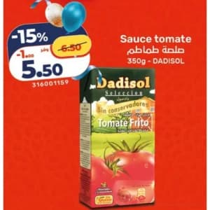 Sauce tomate Dadisol 350g