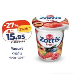 Yaourt aux fruits Zottis