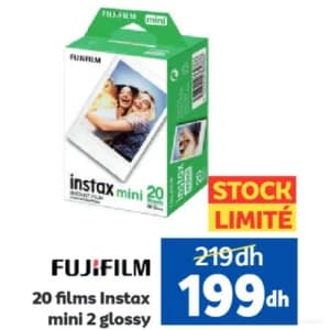 20 films Instax mini 2 glossy