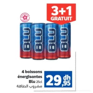 4 Boissons Énergisantes Blu 25cl